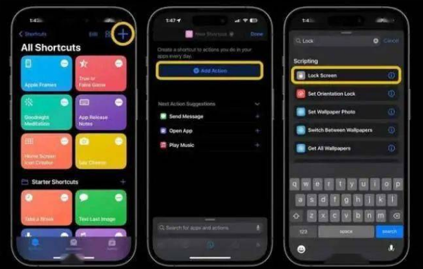 建瓯苹果14锁屏维修店分享iPhone14升级iOS16.4后如何创建锁屏快捷方式 