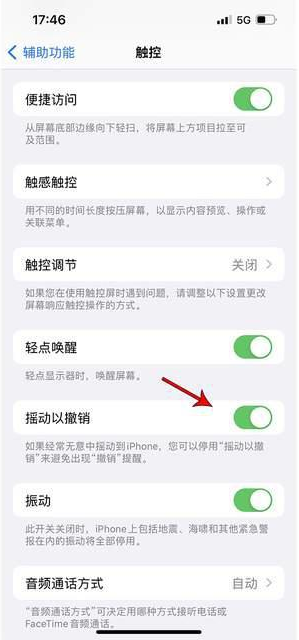 建瓯苹果手机维修分享iPhone手机如何设置摇一摇删除文字 