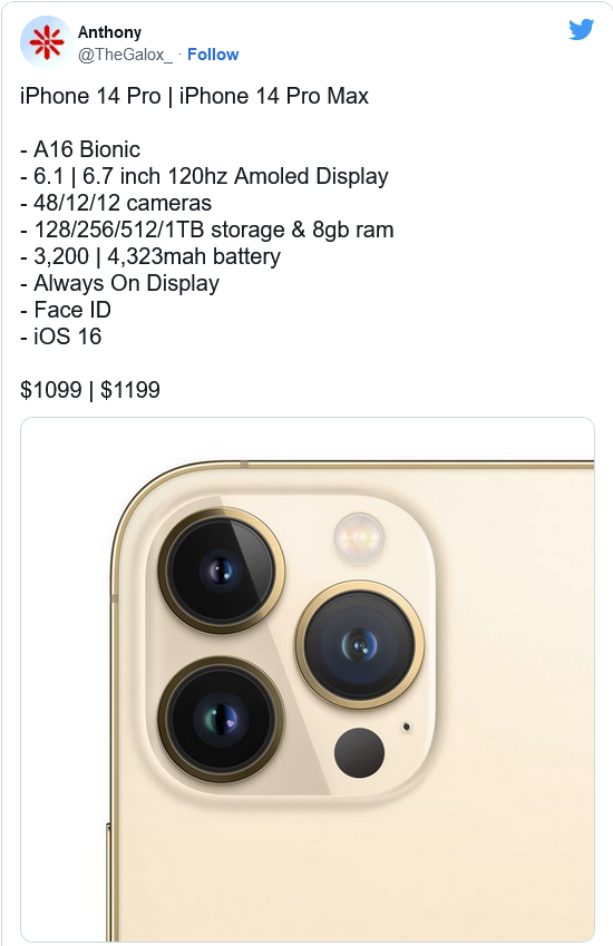 建瓯苹果14维修分享iPhone 14全系涨价 